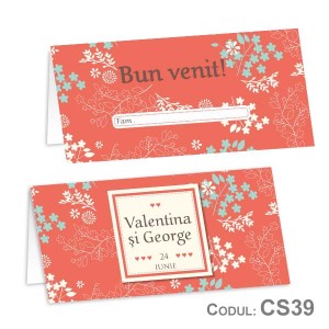 Place Card nunta CS39